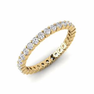 Custom Lab Grown Diamond Round Cut <b>Ring</b> 14k Gold Luxury Women's RIZTA JEWELS Filled Diamonds DE Color Wedding Engagement Gift - Product Image 2