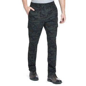 กางเกงคาร์โก้ลายพรางวินเทจสำหรับผู้ชาย กันน้ำ สีเขียว เอวยางยืด ทรงตรง ซิป ป้องกันรอยยับ ทรงหลวม ไซส์เล็ก XL 2XL 3XL 4XL 5XL - Product Image 1