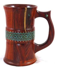 SMART POPULAR ASEGURANDO Taza de madera Calidad Premium Diseño moderno Perfecto para té Café Vino y cerveza de Falak - Product Image 1