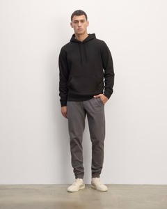 Sweats à capuche hommes haute qualité 380gsm poids lourd surdimensionné 100% coton pull à capuche saison d'hiver personnalisé bouffée impression uni blanc - Product Image 2