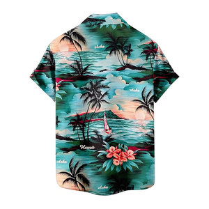 Nouveauté Chemise hawaïenne pour homme d'été à boutons Impression personnalisée Sublimation Respirante Séchage rapide Écologique Chemises de vacances à la plage - Product Image 2