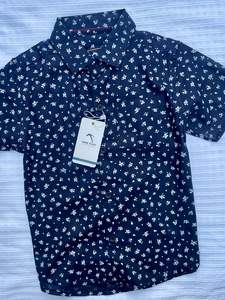 OEM Comfortable Rayon Half-Sleeve Boys' <b>Shirt</b> with Canvas Collar Casual Partywear for Weddings Birthdays Picnics Wholesale India - Product Image 4