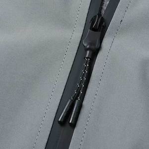 Veste coupe-vent softshell personnalisée de haute qualité pour hommes, randonnée en plein air, décontracté, imperméable avec col montant, style High Street - Product Image 4