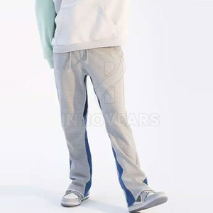 Venta al por mayor de pantalones de chándal acampanados personalizados, ropa de calle informal holgada con estilo holgado y estilo cargo, venta en línea - Product Image 4