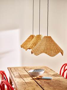 Elegant Rattan <b>Ceiling</b> Lampshade <b>Wicker</b> Pendant Shade Elegant Flared Design Natural Texture <b>Light</b> Cover For Home Spaces - Product Image 6