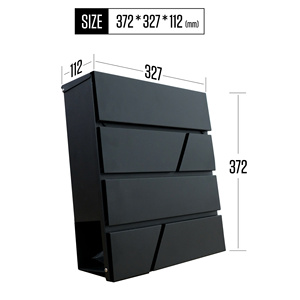Buzón independiente de acero galvanizado de estilo americano al por mayor para el hogar, duradero, impermeable, montado en la pared, apartamento inteligente antirrobo - Product Image 2