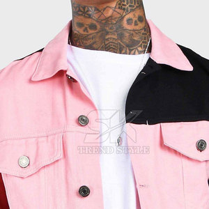 Chaqueta de invierno de mezclilla multicolor lisa con diseño de logotipo personalizado, al por mayor, transpirable, en stock - Product Image 5