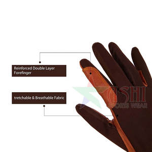 Guantes de Cuero Duraderos para Deportes Ecuestres, Impermeables, Dedos Completos, Unisex, para Entrenamiento de Caballos - Product Image 3