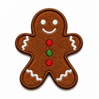 Patch brodé de Noël en forme d'homme en pain d'épices, thermocollant ou à coudre, décoration de fêtes, logo personnalisé