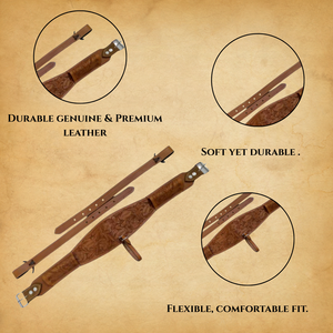Cincha de Cuero Occidental para Caballo, Gran Venta |   Correas de Silla de Montar Marrones con Herrajes |   Equipo Ecuestre de Alta Resistencia |   Equipo de Montar Duradero - Product Image 4