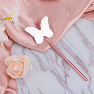 Nouvel arrivage d'outil d'extension de cils en acier inoxydable de couleur unie fait à la main miroir de cils réutilisables de marque privée pour le maquillage en vente - Product Image 4