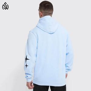 Marque de distributeur personnalisée longueur normale sweat à capuche léger à impression bouffante pour hommes entièrement personnalisé logo hommes sweats à capuche à impression bouffante - Product Image 2