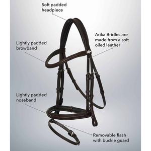 แฟลชเจ้าสาวม้าจิ้มหนังผู้ผลิตเจ้าสาวกายวิภาคการแต่งกาย Snaffle หนังอินเดียหนังแท้เจ้าสาวม้า - Product Image 6