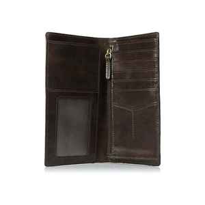 Cartera de Cuero Genuino de Moda para Hombre, con Bloqueo RFID, Forro de Poliéster Impermeable, Suave y Cómoda - Product Image 1