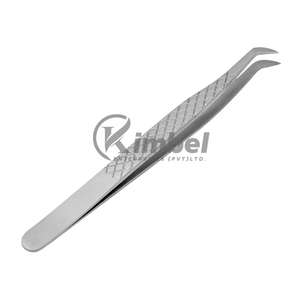 Pinces à épiler professionnelles en acier inoxydable pour extensions de cils, pinces à épiler pointues pour faux cils volumineux, garanties - Product Image 1