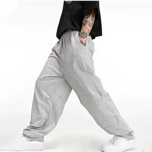 กางเกงวอร์มทรงตรงผ้าแคนวาสเอวกลาง ดีไซน์ยอดนิยม คุณภาพสูง ขายดี - Product Image 4