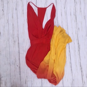 2025 Venta caliente cuello en V verano Maxi vestido Tie Dye Ombre 100% rayón Casual espalda descubierta largo señoras Maxi vestido - Product Image 5