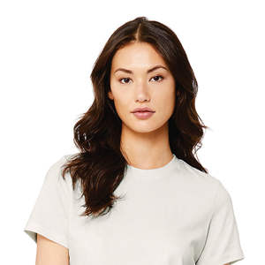 Airlume – T-Shirt à manches courtes pour femme, 100% en coton peigné et annelé, simple, Vintage, blanc, 4.2 oz - Product Image 4