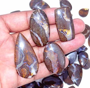 Best Quality Natural Boulder <b>Opal</b> Loose Gemstone Cabochon in Mixed Shape and Size Made From Quartz Material for Jewelry Making - Product Image 6