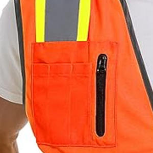 Chaleco de seguridad nocturna para exteriores, chaleco reflectante duradero de alto brillo, uniforme de seguridad, chaleco de alta visibilidad, logotipo personalizado - Product Image 3