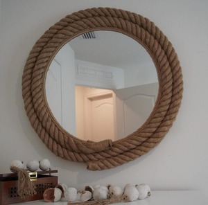 Miroir mural décoratif en bois et résine de style Art déco européen de haute qualité, incrustation en nacre, décoration d'anniversaire, disponible en gros - Product Image 1