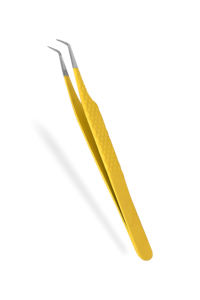 ชุดแหนบปลายขนตาสีเหลืองปลายทำจากสเตนเลสสตีลใช้ในการต่อขนตา - Product Image 5