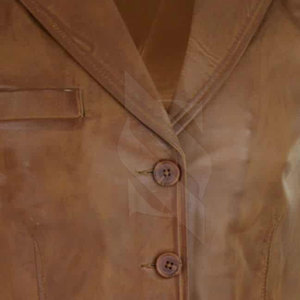 Chaleco de Cuero Vacuno Transpirable Hecho a Medida de SMITHY SPORTS, para Hombre, Corte Ajustado, Estilo Casual de Invierno, Cuello en V, Botones Cubiertos - Product Image 5