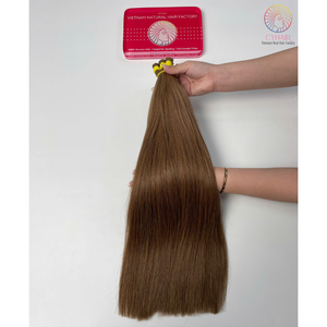 Cyhairvn vendedor Color marrón Natural 50Cm 100% cabello vietnamita sin procesar a granel recto suelto onda profunda un donante Grado Superior - Product Image 2