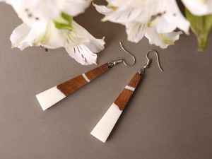 Boucles d'oreilles en résine faites à la main pour femmes, bijoux fantaisie, accessoires légers et tendance, idées cadeaux - Product Image 5