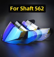 Visera para Casco Shaft 562, para Modelo 562, Visor Cromado para Casco con Amplificador, Visor de Repuesto para Casco