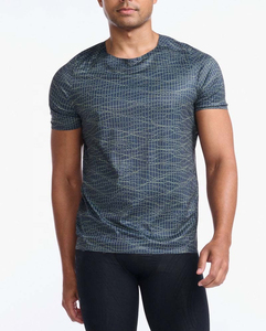 Nueva ropa deportiva de la mejor calidad Poliéster reciclado Sublimación Cuello redondo Microfibra en blanco Ropa informal a granel Camisetas para hombres - Product Image 1