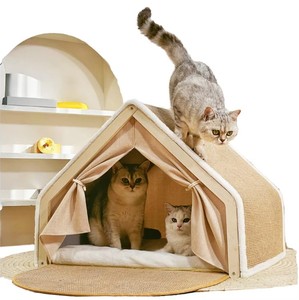 Artex Dong Thap Multi-Cat Comfort Lodge Cozy Indoor Cat House & Climbing Haven - Product Image 1