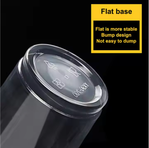 COUPE PP RIBBED 95mm, 500ML - 700ML gobelets en plastique jetables rpet/pet gobelets à café transparents marque HM - Product Image 6