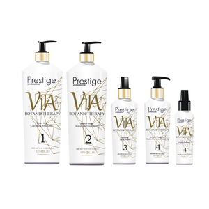 Kit de soin capillaire Prestige Vita Botanotherapy, réparation à la kératine, huile d'argan, formule 2-en-1 pour la restauration et la régénération des cheveux, du cuir chevelu - Product Image 1