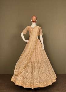 Lehenga Choli งานปักลายลำดับจอร์เจ็ต,ชุดปาร์ตี้สวมใส่ตามเทศกาลปี2022 - Product Image 3