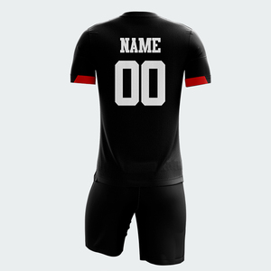 Wholesale Custom Made Soccer Uniform for Adult <b>Top</b> Quality <b>Low</b> MOQ Soccer Jersey And Shorts Set In Solid Color - Product Image 4