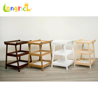 Commode multifonction en bois massif, style moderne, table à langer sécurisée pour nouveau-né, chambre et salle de bain, allaitement bébé