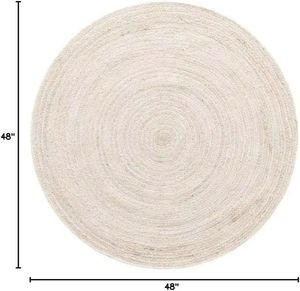 Fait à la main moderne ferme 4x4 Low Pile antidérapant Jute tapis décor à la maison anti-bactéries résistant aux taches caractéristiques pour chambre - Product Image 2