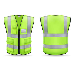 Chaleco DE SEGURIDAD transpirable respetuoso con el medio ambiente reflectante de alta visibilidad para hombres a prueba de viento de talla grande ropa exterior 100% fábrica de poliéster - Product Image 6