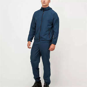 Trajes deportivos con cremallera completa personalizados, conjuntos atléticos para correr, chándales activos de 2 piezas para hombre con bolsillos - Product Image 6