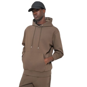 Ensemble de survêtement décontracté pour homme en molleton de coton épais 500 g/m² avec sweat à capuche et pantalon de jogging, idéal pour l'automne, le streetwear et la gym - Product Image 5