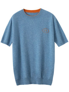 Imprimé personnalisé de haute qualité T-Shirt pour homme 100% coton motif solide col à manches courtes respirant durable coupe régulière tricoté - Product Image 2