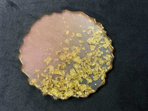 High Quality Epoxy Resin Round <b>Blue</b> Resin Tea <b>Coasters</b> Manufacturer From India Perfect Coffee & Tea - Product Image 3