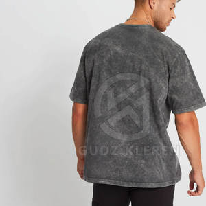 เสื้อยืดผู้ชายแบบสวมหัวผ้าฝ้ายซักกรดแบบปรับแต่งได้เสื้อยืดผู้ชาย - Product Image 6