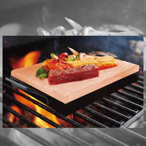 Plaque de cuisson en sel de l'Himalaya de haute qualité, en gros, forme carrée, bloc de sel sculpté pour barbecue - Product Image 4