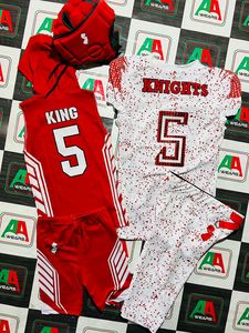 Maillot de football américain maillot de fan maillot de parent sublimation broderie sergé plus taille vraies photos tissu respirant - Product Image 5