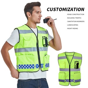 Hi Viz Work Shirts Construction Jacket Safety Vest <b>Reflective</b> Vest - Product Image 1