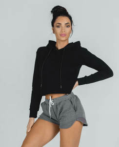 เสื้อมีฮู้ดผ้าฟลีซทรงโอเวอร์ไซส์สำหรับผู้หญิงเสื้อมีฮู้ดผ้าคอตตอนโอเวอร์ไซส์พิมพ์โลโก้ได้ตามต้องการ - Product Image 5