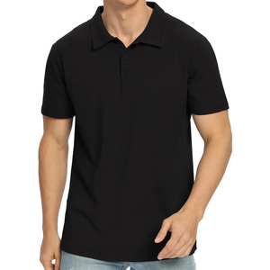 Polo brodé pour homme 100% coton de haute qualité Plus Size manches courtes évacuation de l'humidité vêtements de golf polos pour hommes - Product Image 2