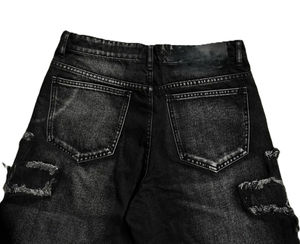 2026 HSI Tendance Personnalisée Été Fabriqué au Pakistan Qualité Supérieure Streetwear Déchiré et Vieilli Jean Baggy Pakistan - Product Image 3